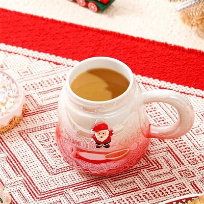 グラディアント カラー セラミック ギフト ボックス カップ 2023 クリスマス アクセサリーの最新デザイン