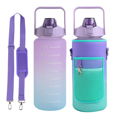 旅行に適した 2L 水瓶 収納袖とタイムマーカー モチベーションデザイン