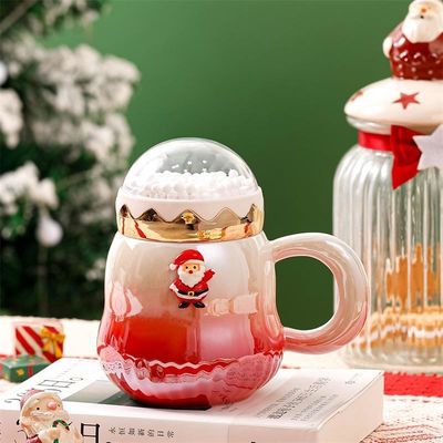 500ml ギフト ボックス 旅行 セラミック カフェ カップ グラデント パールレスセント グラスセット