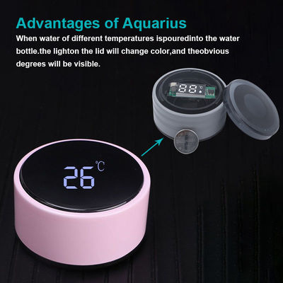 普通のインテリジェント デジタル バキュム カップ 熱水器 500ml ステンレス スチール 水瓶 色 ランダム