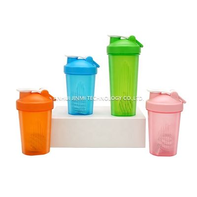 400ml/600ml ステンレスボールとカスタマイズされた色のタンパク質フィットネスジム水瓶
