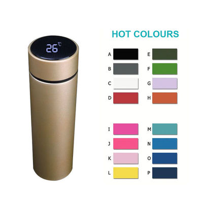 逆向きではない古典的なスタイル 500ml LED 温度ディスプレイのテルモ真空テルモスボトル