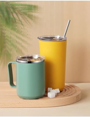 コーヒーカップ 14オンス カスタム 携帯式 壁式 二重真空 絶縁式 ステンレス ステンレス 蓋付き カップ トンブル