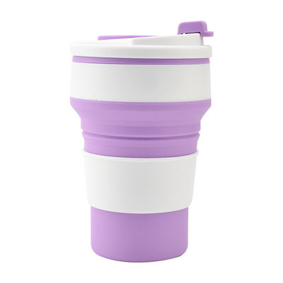 シリコンの折りたたみカップ 350ml 500ml BPAフリー モダン 屋外旅行 キャンプ ウォーターカップ