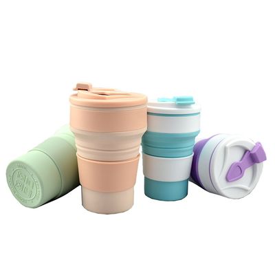 旅行必需品 高温耐性シリコン水瓶 望遠鏡カップ