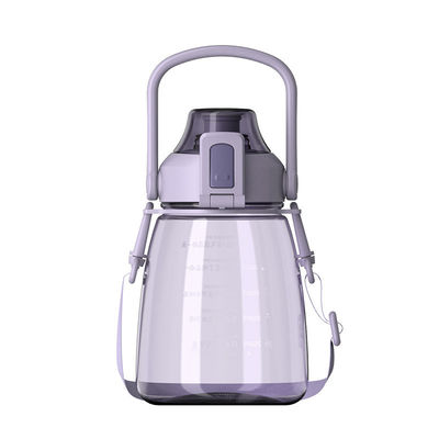 アウトドア旅行用品 ハンドグリップ パーソナライズされたBPAフリー 子供用水瓶 ストロー付き