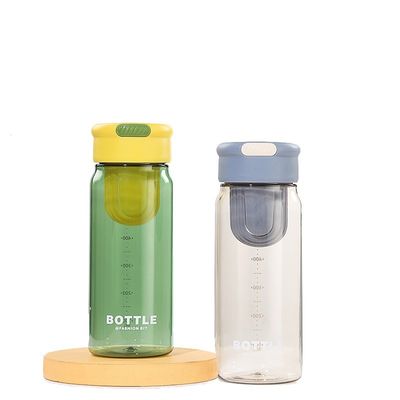 650ml プラスチックの水瓶 お茶用インフューザー ハンドルカップ 学生用 スケール用