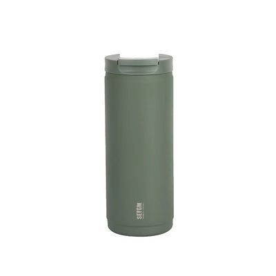 ホワイト 400ml カスタムロゴ 壁が2本 ステンレス コーヒー 水瓶 掃除瓶 サーモス