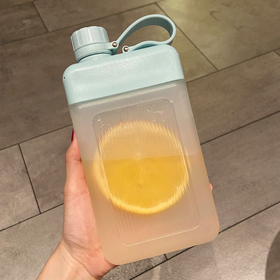 450ml BPAフリー 方形 PP プラスチック ポータブル ジュース スポーツ ボトル カップ カスタム パターン