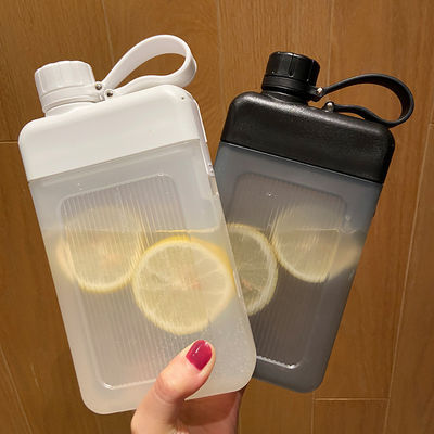 450ml BPAフリー 方形 PP プラスチック ポータブル ジュース スポーツ ボトル カップ カスタム パターン