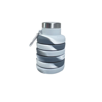 500ml 折りたたむシリコン水瓶 旅行用 ジム スポーツ BPA 無料 安全な学生カップ