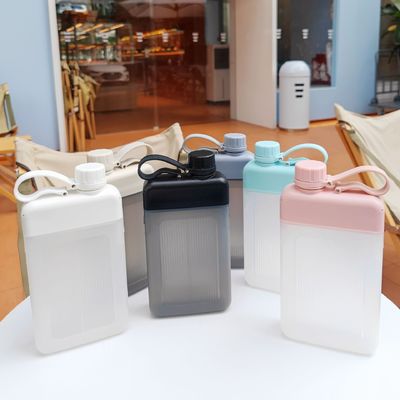 ポータブル 450ml BPAフリー カスタム パターン スクウェア ジュース スポーツ ボトル 子供のためのキャップ
