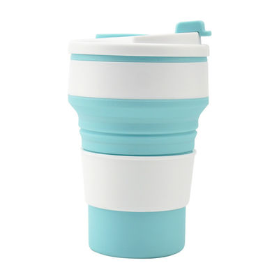 350ml/500ml カスタムプリント リサイクルポータブル水瓶用シリコン折りたたみカップ
