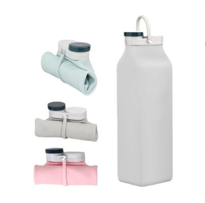 再利用可能な水瓶 ファッション 600ml 折りたたむシリコン水瓶 簡単に持ち運び可能