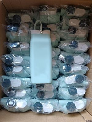 再利用可能な水瓶 ファッション 600ml 折りたたむシリコン水瓶 簡単に持ち運び可能