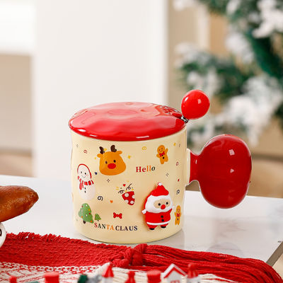 ハイビューティ 3D クリスマスカップ ギフト カップ スプーン サブライメーション カスタムデザイン スタイル かわいい