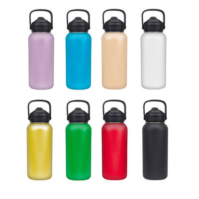 32OZ/40OZ/50OZ 青 クラシック オーダーメイド ロゴ ハンドル ポータブル スポーツ 掃除 ステンレス 瓶 カップ