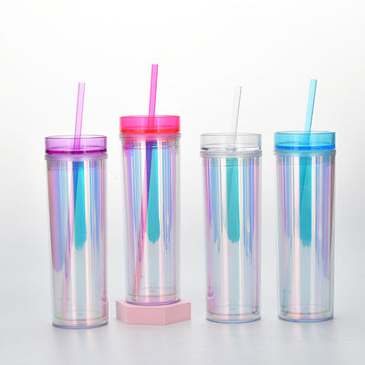アクセサリー ストロー 450ml エコフレンドリー リユアブル プラスチック カフェ タムラー ロゴ付き