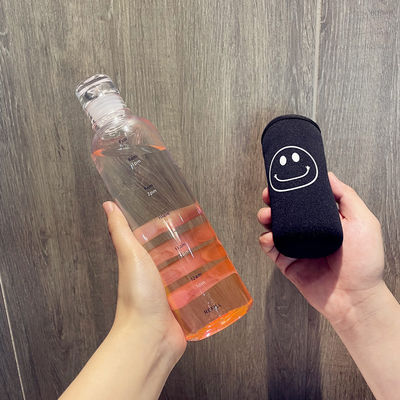 持続可能 500ml ジム タイムスケール 漏れ防止 BPA 無料 プラスチック 水瓶
