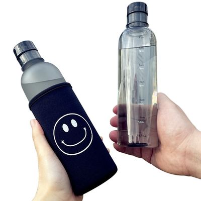 持続可能 500ml ジム タイムスケール 漏れ防止 BPA 無料 プラスチック 水瓶