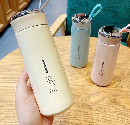ストックされた高温耐性真空 オーダーメイドロゴ付き 双壁ガラスティーカップ