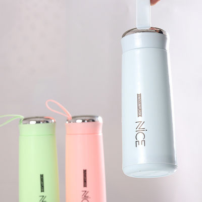 400ml ガラス ミニ アウトドア ポータブル 水瓶 ラニヤード ロゴ カスタム サブライメーション カップ
