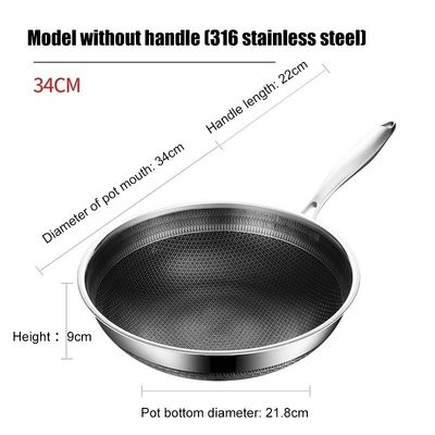 持続可能 316 ステンレス スチール ウォーク 32cm 34cm 双面スクリーン ミツバチ 炊飯器