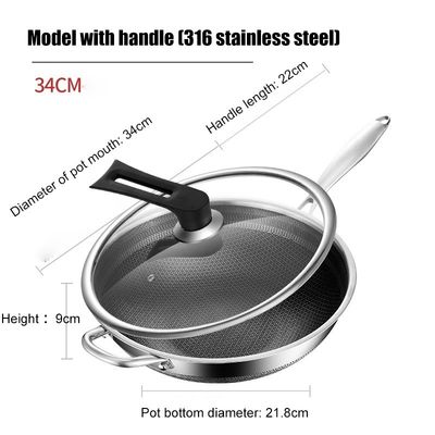 持続可能 316 ステンレス スチール ウォーク 32cm 34cm 双面スクリーン ミツバチ 炊飯器