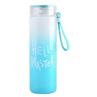 持続可能 500ml BPA 無料 カスタム LOGO グラデント 凍結 ガラス 水瓶 学生用カップ