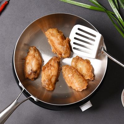 インダクション炊飯器とガスストーブのための現代的な家庭用ステンレス鋼のフライパン