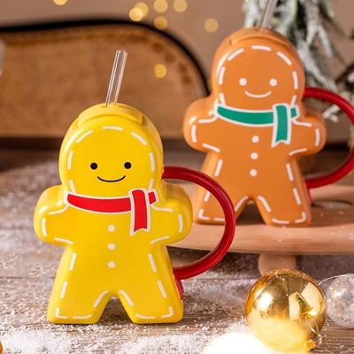 ジンジャーブレード形 クリスマス セラミックカップ ギフト カフェカップ 持続可能な飲料類