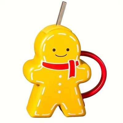 ジンジャーブレード形 クリスマス セラミックカップ ギフト カフェカップ 持続可能な飲料類