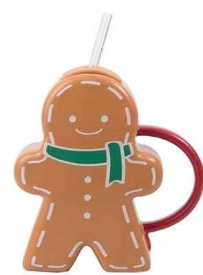 ジンジャーブレード形 クリスマス セラミックカップ ギフト カフェカップ 持続可能な飲料類
