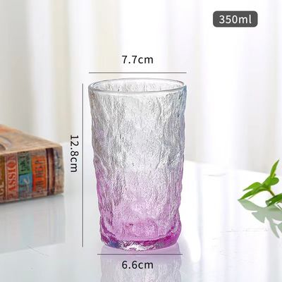 LID 透明 透明 缶ガラス 350ml クリエイティブ ポータブル 漏れ防止 色 皮紋