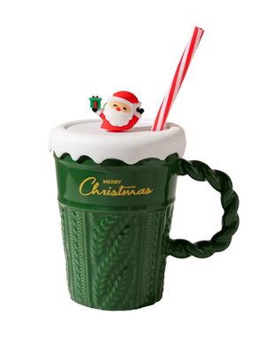 現代的なファッション クリスマス セラミックコーヒーカップ 茶カップ 持続可能なビジネスプレゼント