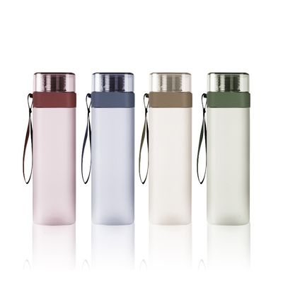 色彩のあるプラスチック方角口水瓶 漏れ防止のフリップ蓋とハンドルロープ