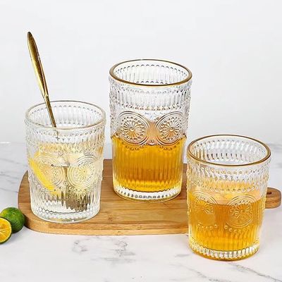 サンプル グラスカップ 汁 コーヒー 飲み物 グラスカップ 300ml 380ml デザインスタイル クラシック