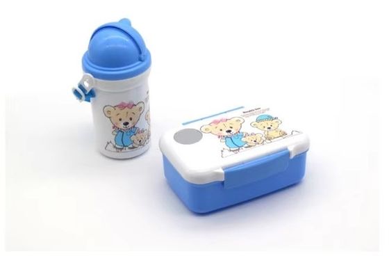 カスタマイズされたロゴ 受け入れられる 子供 漫画 ランチボックス 500ml ストローケトルセット