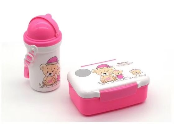カスタマイズされたロゴ 受け入れられる 子供 漫画 ランチボックス 500ml ストローケトルセット