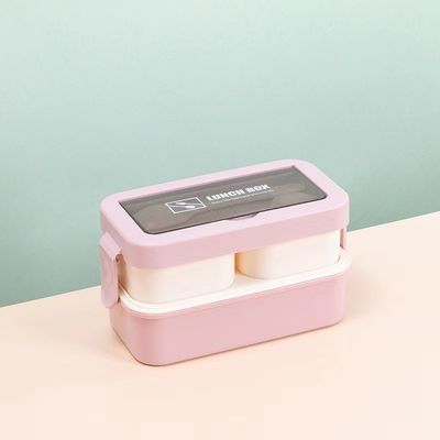環境に優しい優位性 あらゆる年齢層の持ち運び可能な重用可能なプラスチック製のベントーランチボックス
