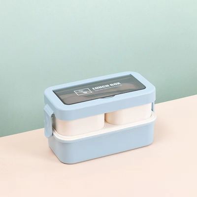 環境に優しい優位性 あらゆる年齢層の持ち運び可能な重用可能なプラスチック製のベントーランチボックス