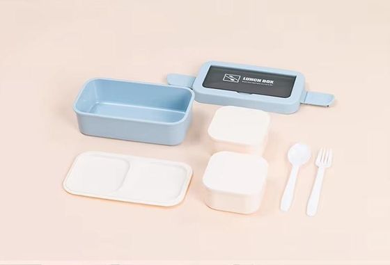 環境に優しい優位性 あらゆる年齢層の持ち運び可能な重用可能なプラスチック製のベントーランチボックス