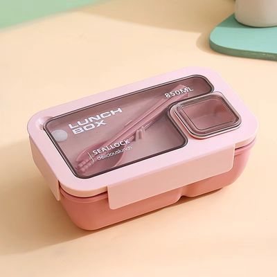 学校のスタイルで適用されるすべての人のための再利用可能なポータブルプラスチックベントランチボックス