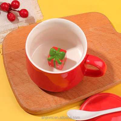 手作りセラミックカップ お茶コーヒープレゼントの可愛い動物3D飲み杯