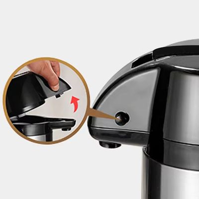 1.9L 304 18/8 熱水とコーヒーの配給のための不鋼鋼レバーアクションエアポット