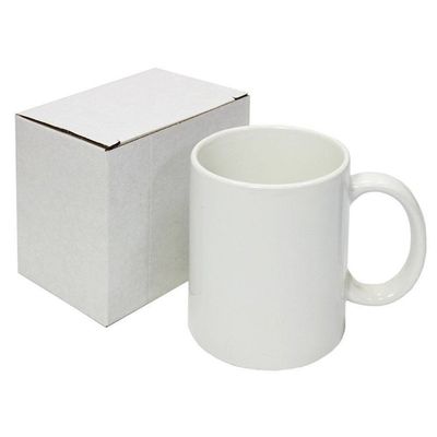 オーダーメイド デザインセラミック 11オンス ホワイトコーヒーカップ
