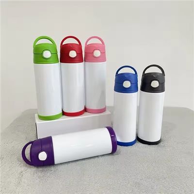 12オンス 350ml ステンレス鋼 隔熱 白い子供 洗浄水瓶 すべての年齢のための理想的な