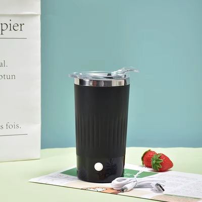 電動のレジコーヒーカップ 自動自動混ぜたタンブラー ステンレスステール ミックスカップ 500ml