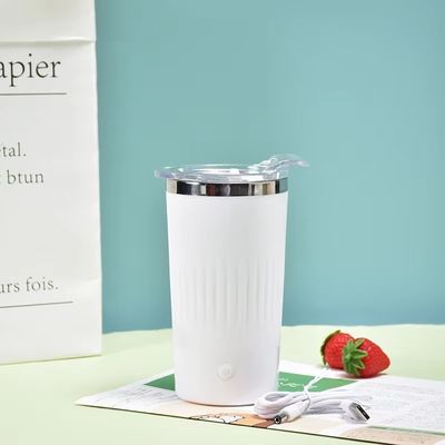 電動のレジコーヒーカップ 自動自動混ぜたタンブラー ステンレスステール ミックスカップ 500ml