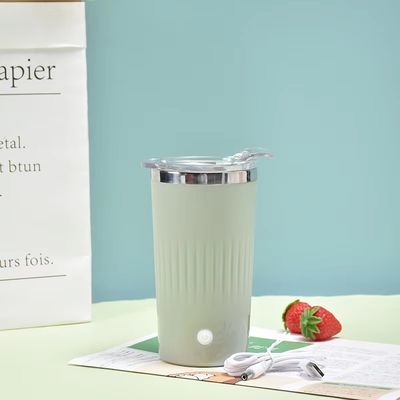 電動のレジコーヒーカップ 自動自動混ぜたタンブラー ステンレスステール ミックスカップ 500ml